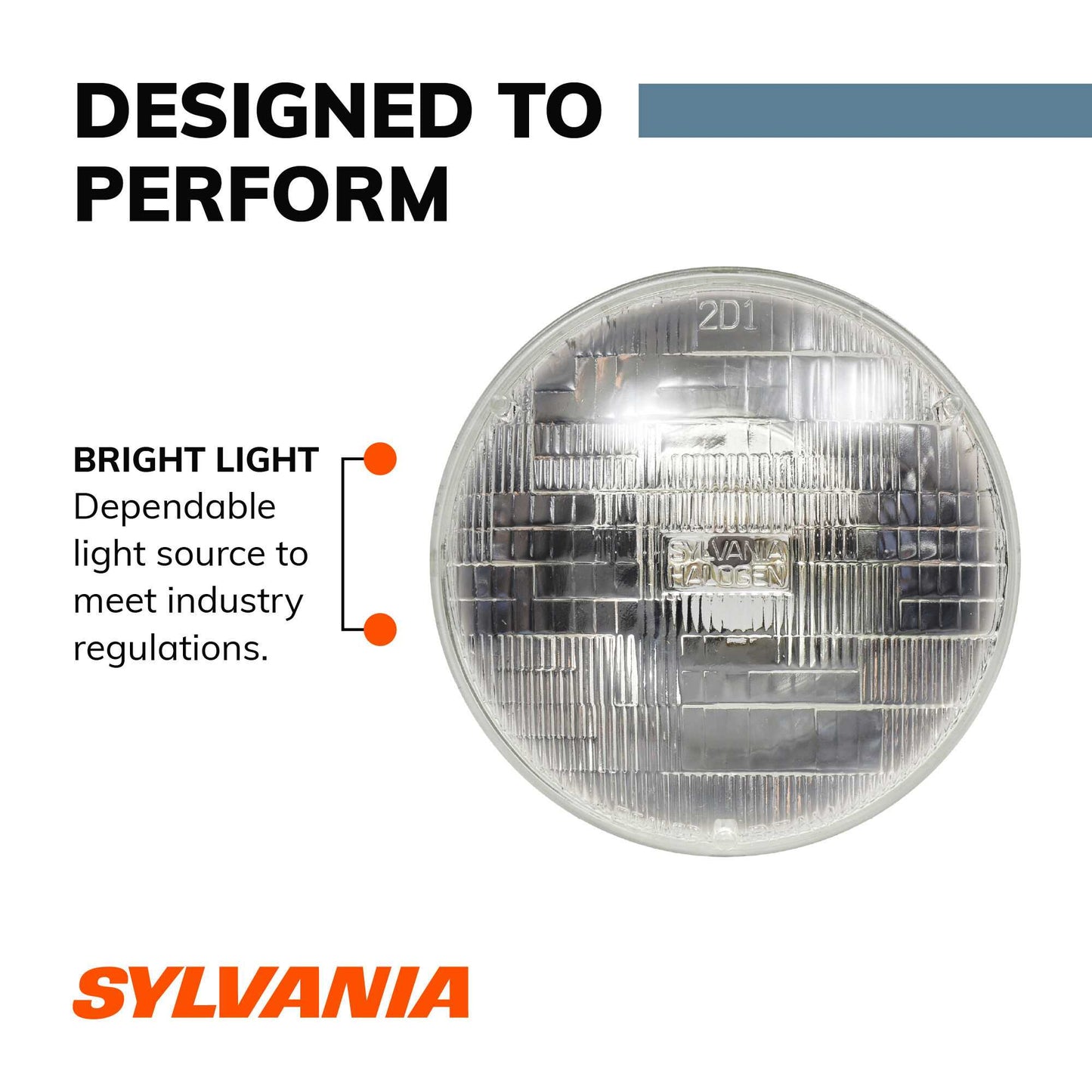 Sylvania H6024 Basic Sealed Beam Headlight, 1 Pack