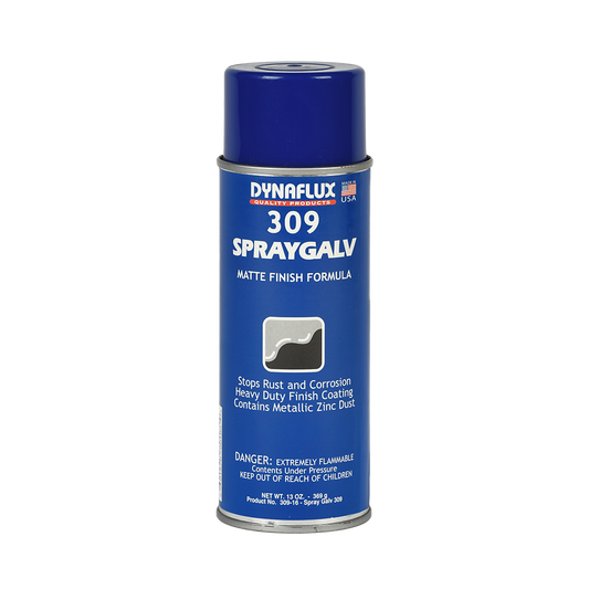 Dynaflux 309-16 309 – SprayGalv Matte Finish, (16 oz Aerosol - Case of 12 Cans)