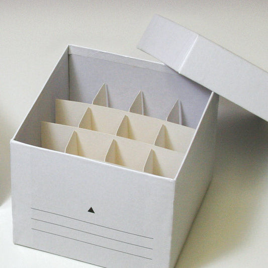 Globe Scientific 3099 Freezing Box Cardboard 16-Place (4x4 format) for 50mL Centrifuge Tubes White