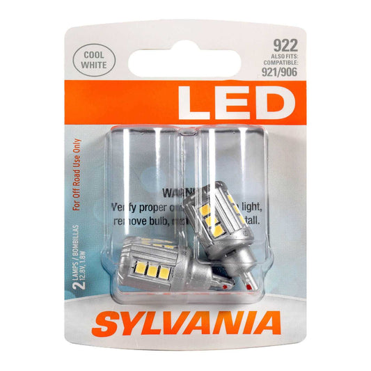 Sylvania Automotive 31056 Sylvania 922 White Led Mini Bulb, 2 Pack