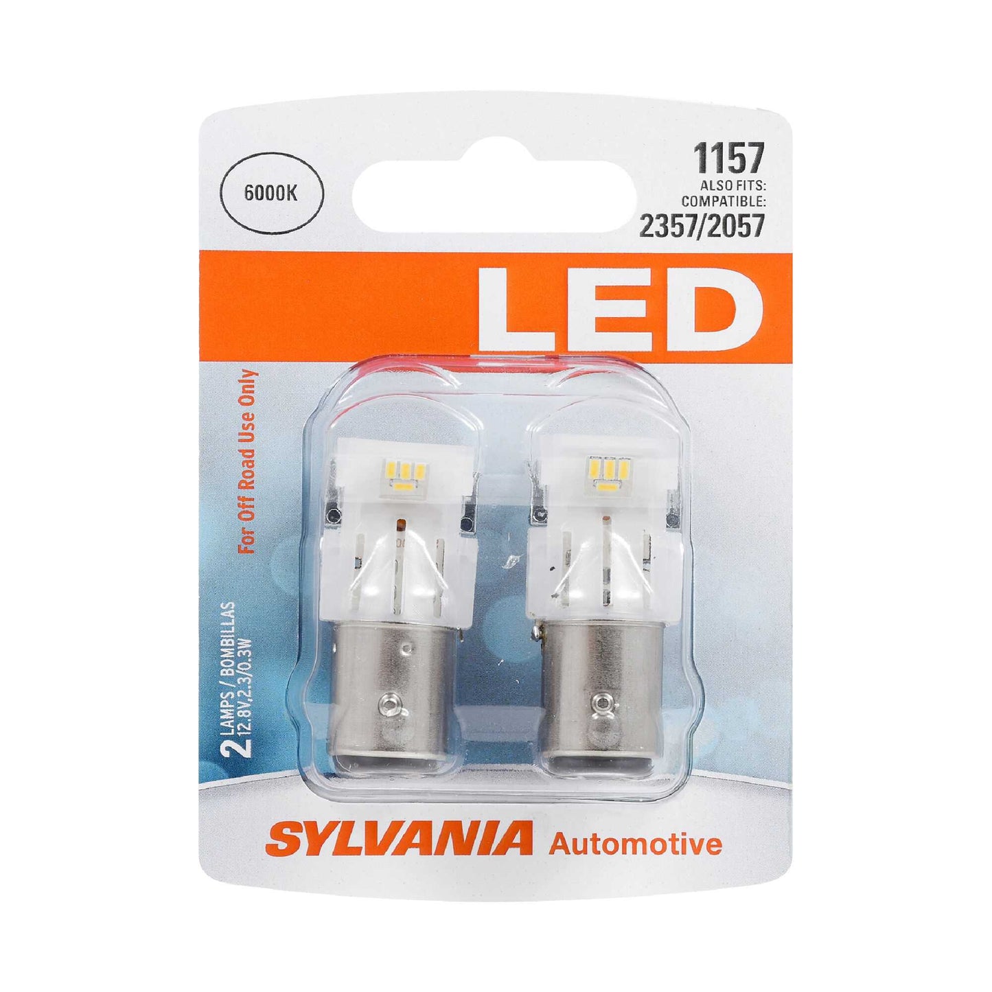 Sylvania Automotive 31064 Sylvania 1157 White Syl Led Mini Bulb, 2 Pack