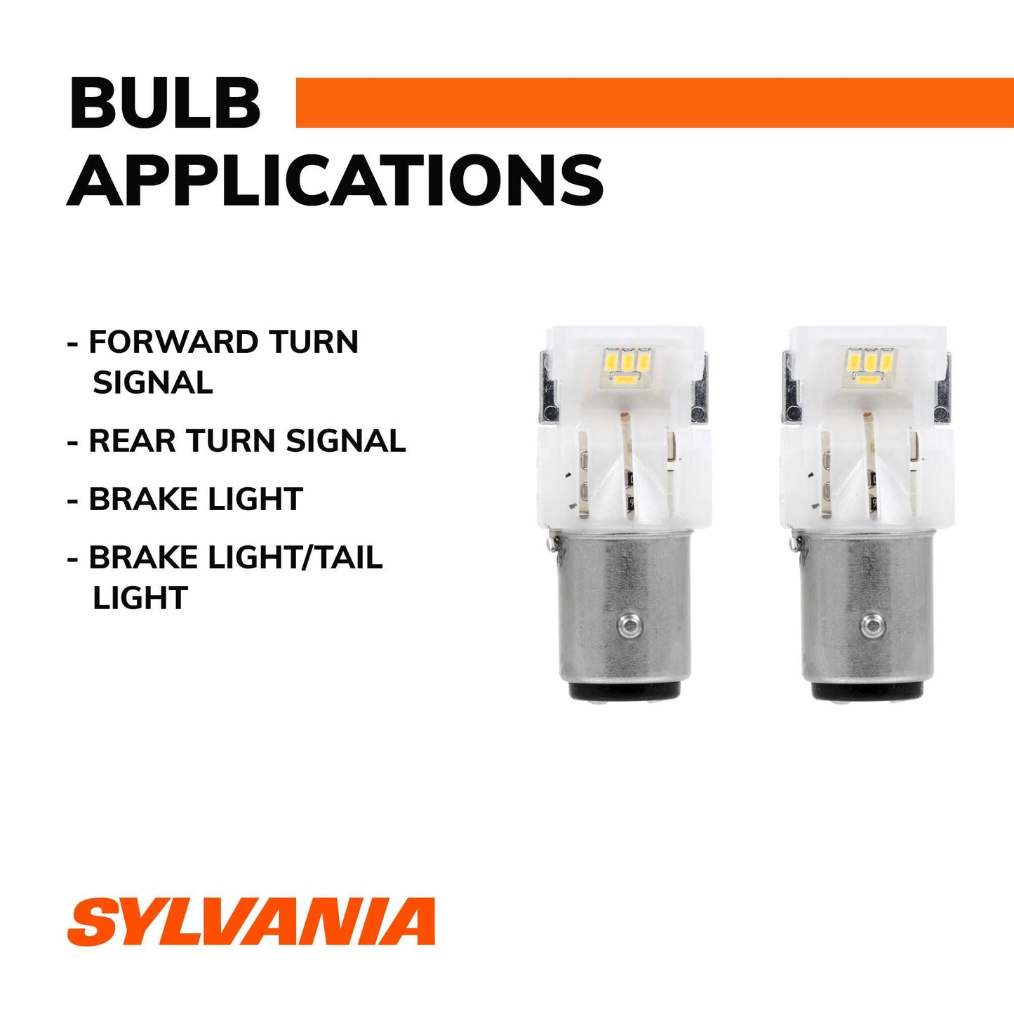 Sylvania Automotive 31064 Sylvania 1157 White Syl Led Mini Bulb, 2 Pack