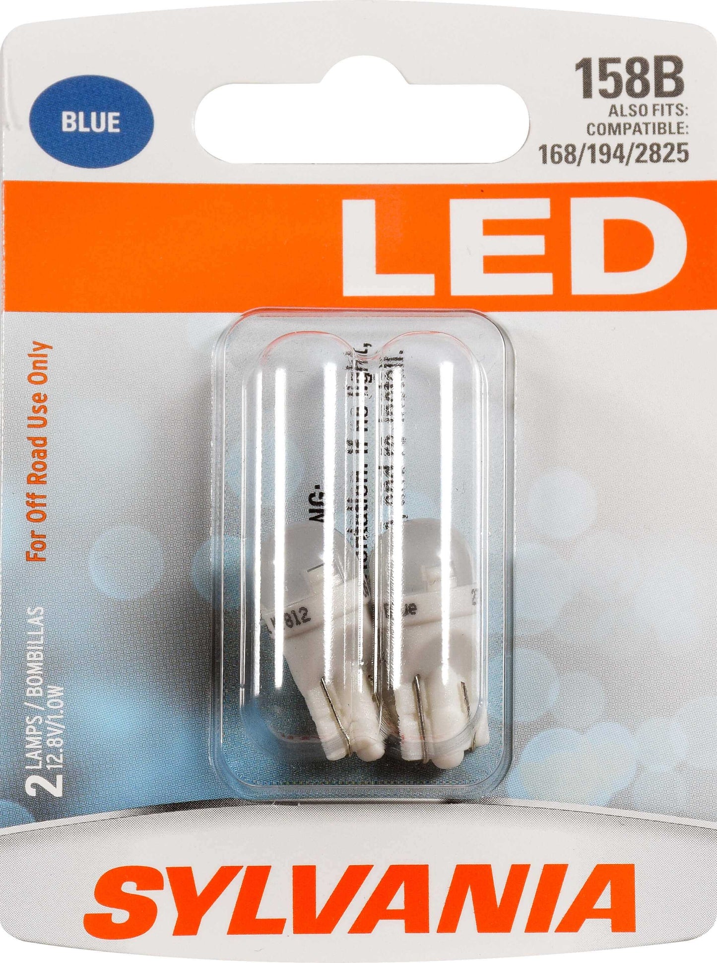 Sylvania Automotive 31111 Sylvania 158B Blue Led Mini Bulb, 2 Pack