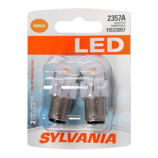 Sylvania Automotive 31182 Sylvania 2357A Amber Syl Led Mini Bulb Mini Bulb, 2 Pack