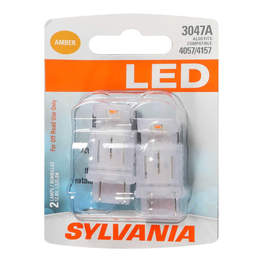 Sylvania Automotive 31184 Sylvania 3047 Amber Led Mini Bulb, 2 Pack