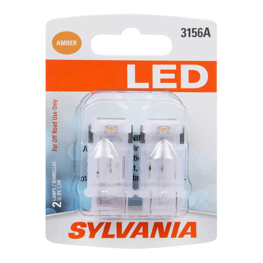 Sylvania Automotive 31188 Sylvania 3156A Amber Syl Led Mini Bulb Mini Bulb, 2 Pack