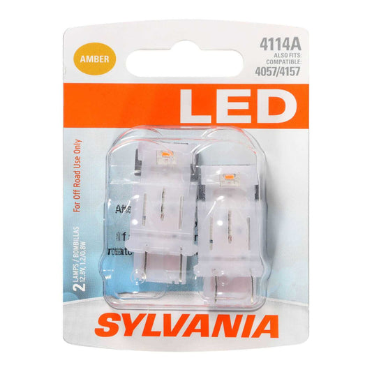 Sylvania Automotive 31193 Sylvania 4114 Amber Led Mini Bulb, 2 Pack