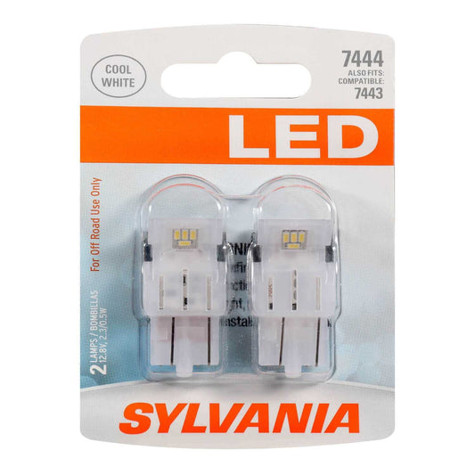 Sylvania Automotive 31196 Sylvania 7444 White Syl Led Mini Bulb, 2 Pack