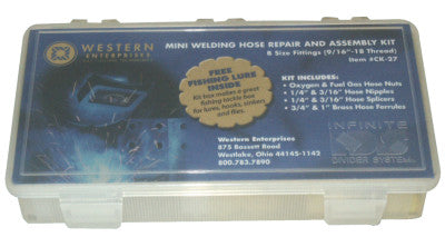 Western Enterprises CK-27 Mini Weld Hose Repair Kit Fittings Only