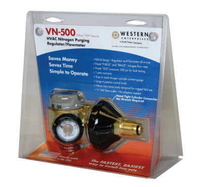 Western Model VN-250 Nitrogen Braze And Test Regulator/Purge Regulator, CGA-580