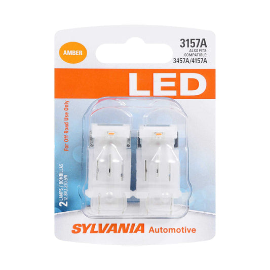 Sylvania Automotive 31322 Sylvania 3157A Amber Syl Led Mini Bulb Mini Bulb, 2 Pack