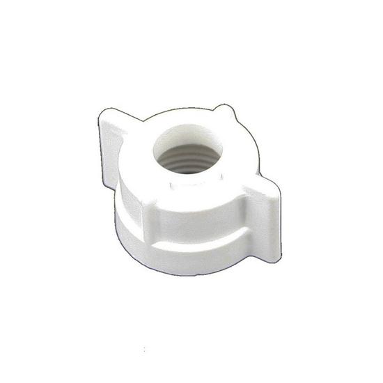 Jones Stephens B10105 1/2" -14 x 1/2" White Plastic Lavatory Nut, 25 pcs.