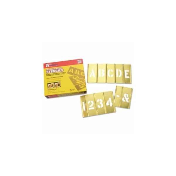 C.H. HANSON® 10074 4" 45 Pcs Set- Gothic Style Letters & F