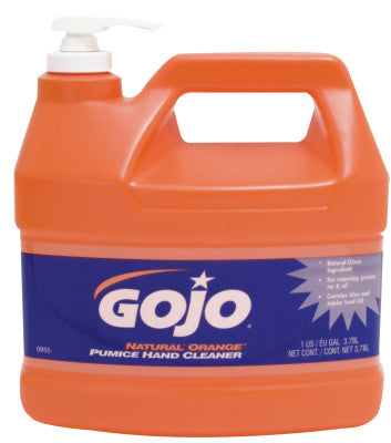 Gojo 0955-04 1-Gal W/Pump Natural Orange Lotion W/Pumice Hand (1 BTL)