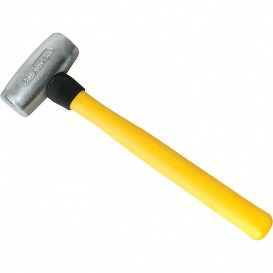 American Hammer AM1ALFG Non-Marring Hammer, 1 lb, 1-3/4" Face Dia, Aluminum Head
