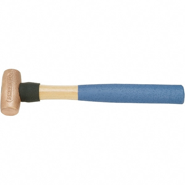 American Hammer AM15CUXWG Dead Blow Hammer, 24 oz Head, 1-1/2" Face Dia, Copper Head