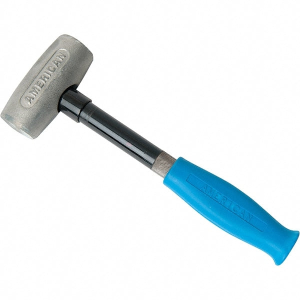 American Hammer AM8ALCG Dead Blow Hammer, 8 lb Head, 2-1/2" Face Dia, Zinc Head