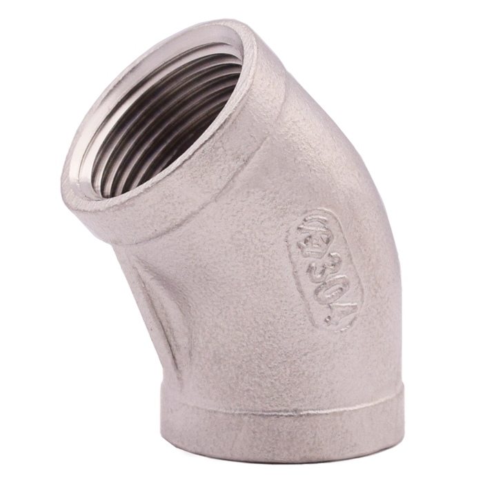 Legend Valves 416-020 1/8" 316 Stainless Steel 45° Elbow