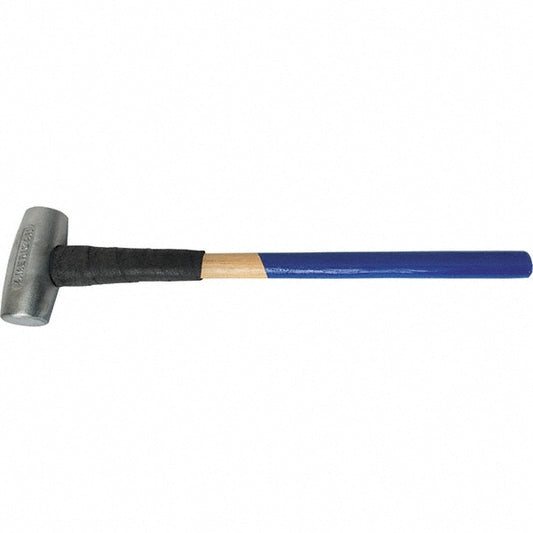 American Hammer AM12ZNXFG Dead Blow Hammer, 12 lb Head, 3" Face Dia, Zinc Head