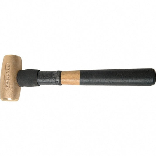American Hammer AM3BZXFG Dead Blow Hammer, 3 lb Head, 1-3/4" Face Dia, Aluminum Head