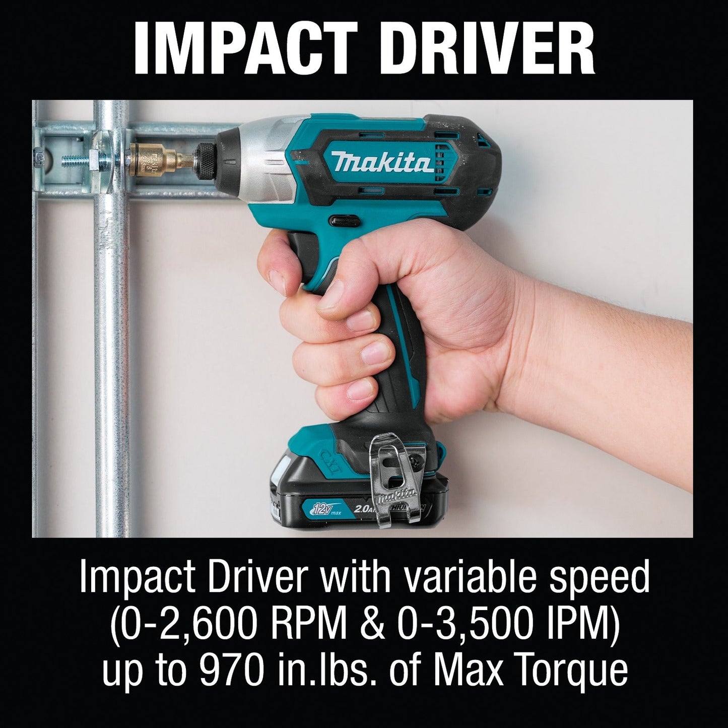 Makita CT232RX 12V max CXT® Lithium‘Ion Cordless 2‘Pc. Combo Kit (2.0Ah)