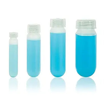 Globe Scientific 6320 Centrifuge Tube 10mL Oak Ridge Style Round Bottom Attached Screw Cap PP 12/Bag