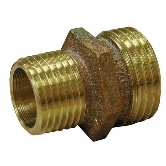Jones Stephens G20003 3/4" MHT x 3/4" MPT Brass Garden Hose Adapter