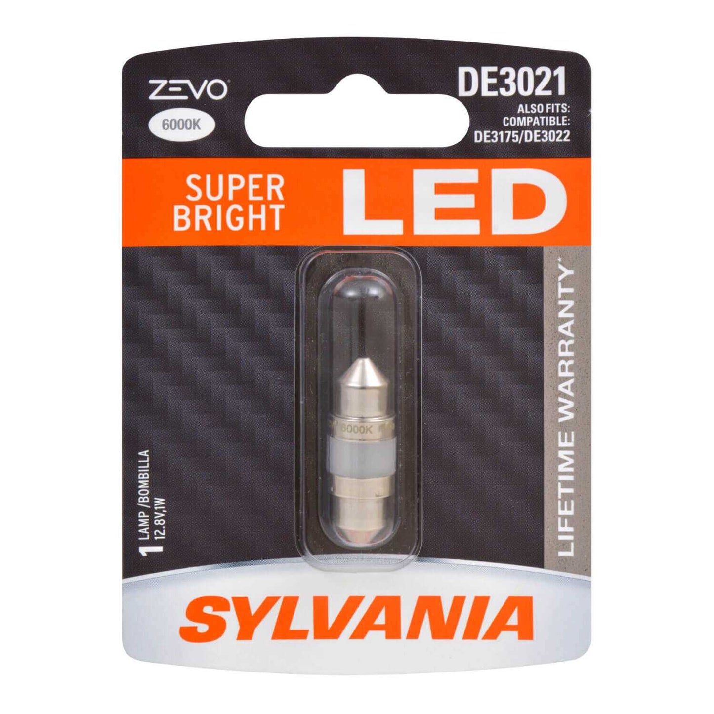 Sylvania Automotive 31886 Sylvania De3021 White Zevo Led Mini, 1 Pack