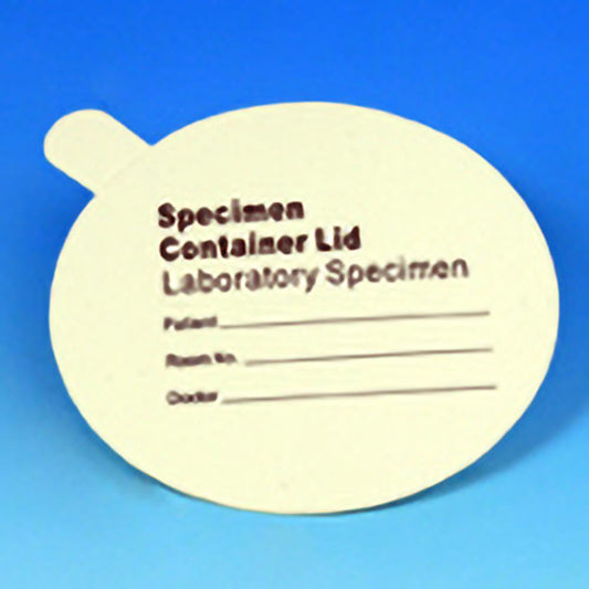 Globe Scientific 5929 Paper Lid for 6.5oz Specimen Containers 25/Bag 20 Bags/Case