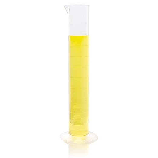 Globe Scientific 3705-2M Cylinder Measuring Diamond Essentials Class A PMP Molded Graduations tall form 2000mL