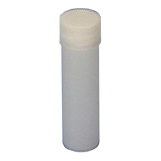 Globe Scientific 101010 Scintillation Vial 20mL HDPE with Separate White Screw Cap