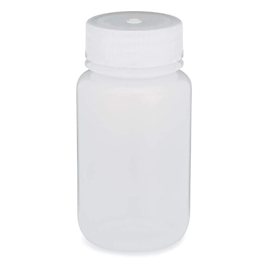 Globe Scientific 7020125 Bottle Wide Mouth LDPE Bottle Attached PP Screw Cap 125mL 12/Pack