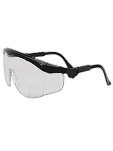 MCR SAFETY TK110 Tomahawk Black Frame Clrlens Sft Gls