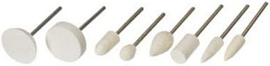Dico 7500081 Rotary Tool Felt Bobs Assortment 7 Pieces 3/32 "