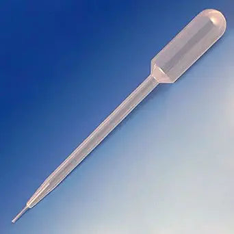 Globe Scientific 134020-S01 Transfer Pipet 1.5mL Fine Tip 104mm STERILE Individually Wrapped