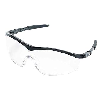 MCR SAFETY ST110 Storm Black Frame Clearlens Safety Glass