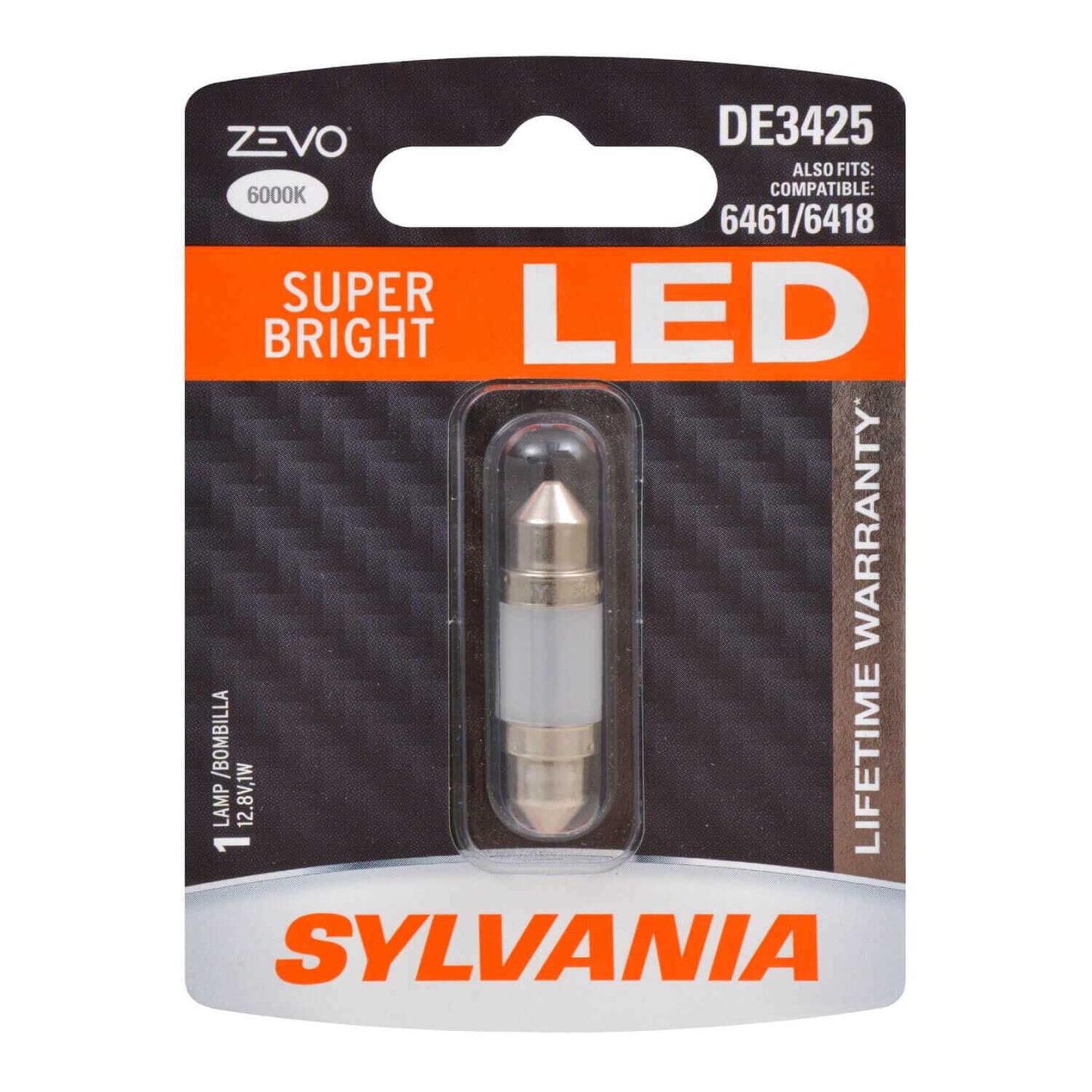 Sylvania Automotive 32007 Sylvania De3425 White Zevo Led Mini, 1 Pack