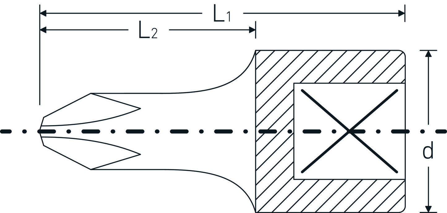 Stahlwille 1290001 44 P 1 SCHRAUBENDREHEREINSATZ 1/4 ZOLL Screwdriver Sockets