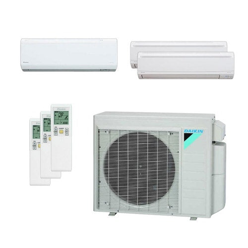 Daikin 36,000 BTU 22 SEER Tri Zone Wall Mounted Daikin Mini-Split Heat Pump System 7+9+12