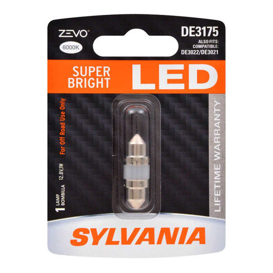 Sylvania Automotive 32774 Sylvania De3175 White Zevo Led Mini, 1 Pack