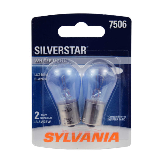 Sylvania Automotive 32795 Sylvania 7506 Silverstar Mini Bulb, 2 Pack