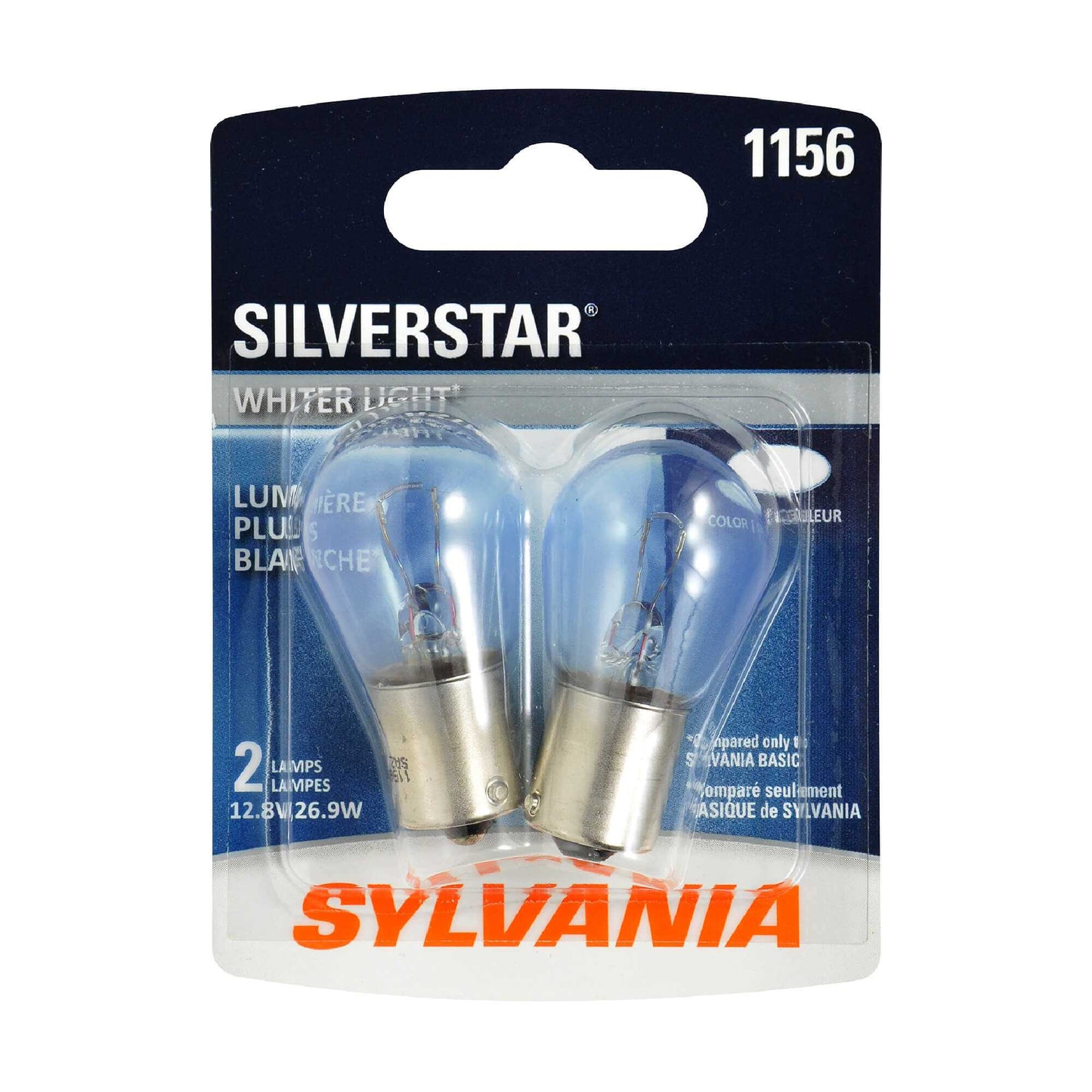 Sylvania Automotive 32828 Sylvania 1156 Silverstar Mini Bulb, 2 Pack