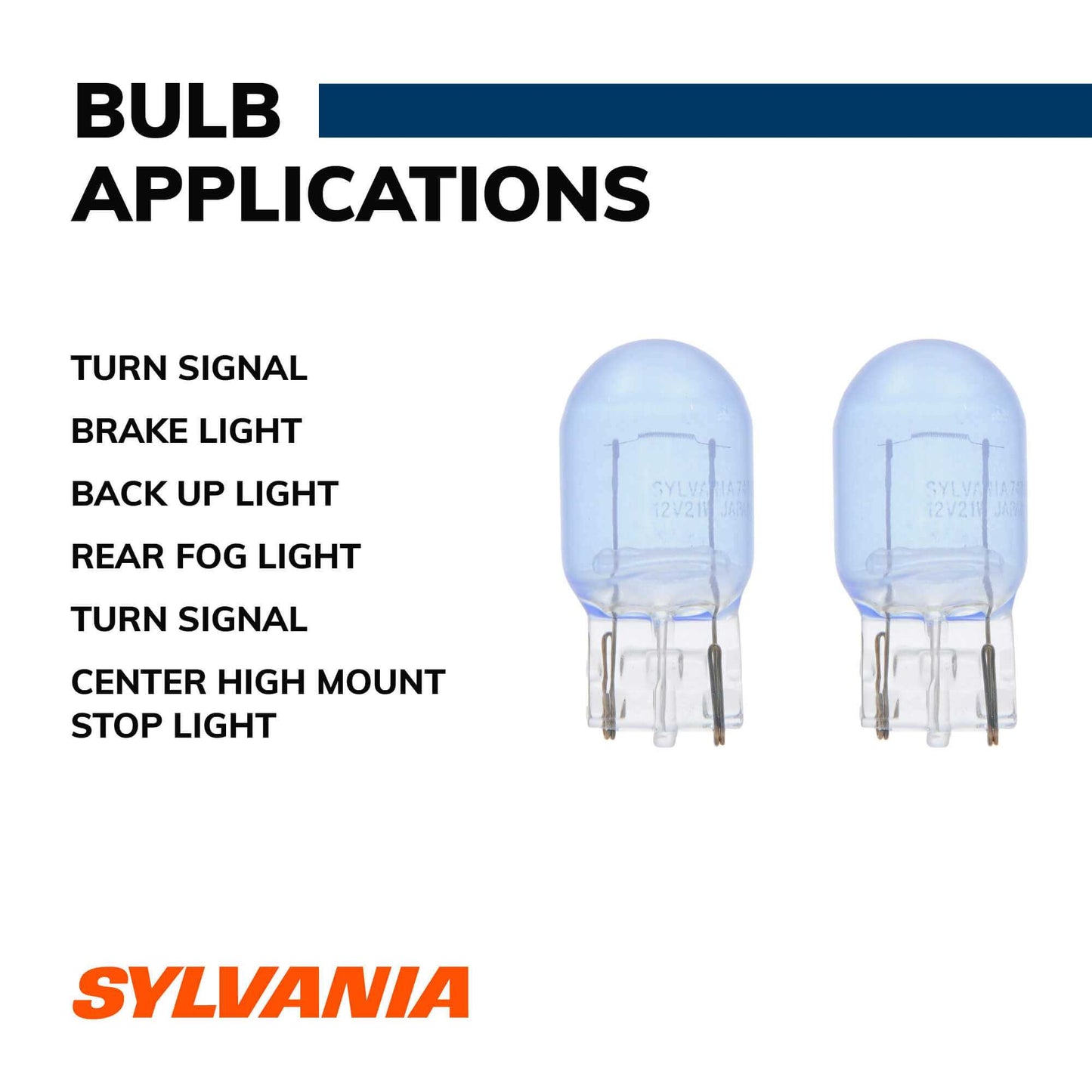 Sylvania Automotive 32840 Sylvania 7440 Silverstar Mini Bulb, 2 Pack