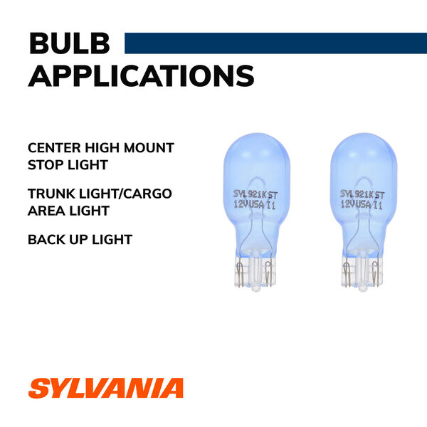 Sylvania Automotive 32844 Sylvania 921 Silverstar Mini Bulb, 2 Pack