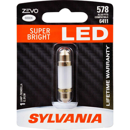 Sylvania Automotive 32912 Sylvania 578 White Zevo Led Mini, 1 Pack