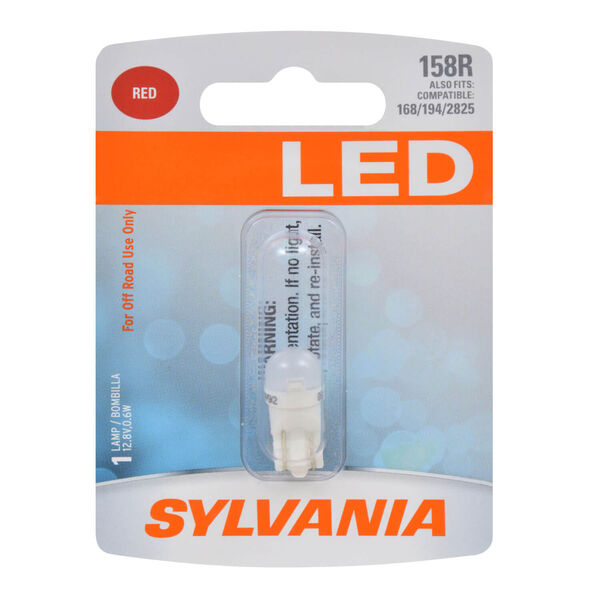 Sylvania Automotive 32951 Sylvania 158R Red Syl Led Mini Bulb, 1 Pack