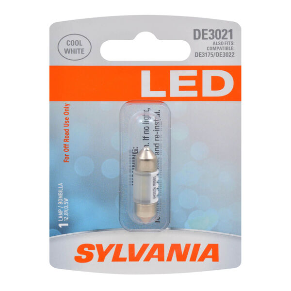 Sylvania Automotive 33015 Sylvania Automotive 33015 Sylvania De3021 White Syl Led Mini Bulb, 1 Pack