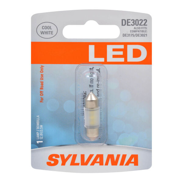 Sylvania Automotive 33016 Sylvania De3022 White Syl Led Mini Bulb, 1 Pack