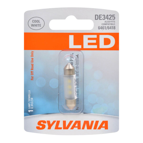 Sylvania Automotive 33019 Sylvania De3425 White Syl Led Mini Bulb, 1 Pack