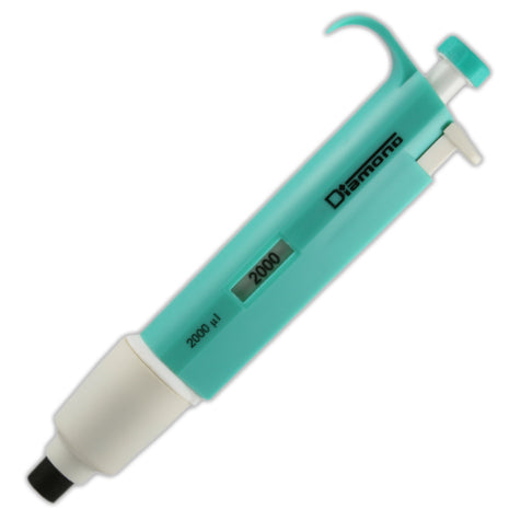 Globe Scientific 3302-2000 Pipette Diamond Fixed Volume 2000uL (2mL) Light Green
